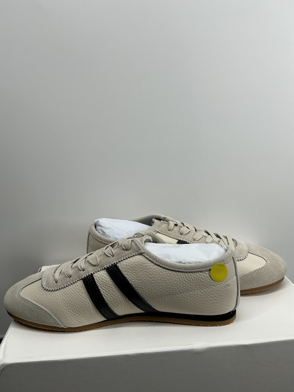 Italian Leather & Suede Low Profile Sneaker